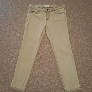 Oatmeal color Free People skinny jean